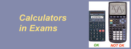 Calculators in Exams
